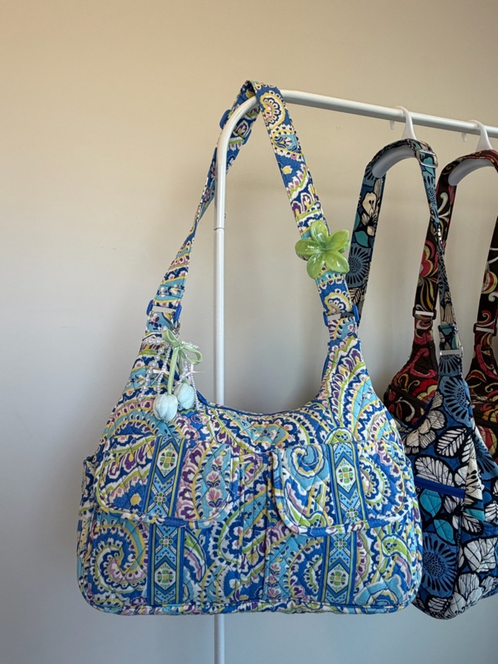 SOLD Vera Bradley Capri Blue Cargo Sling